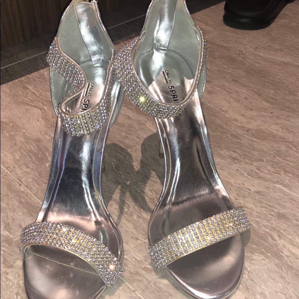 COPY - Brand new silver sparkly heels